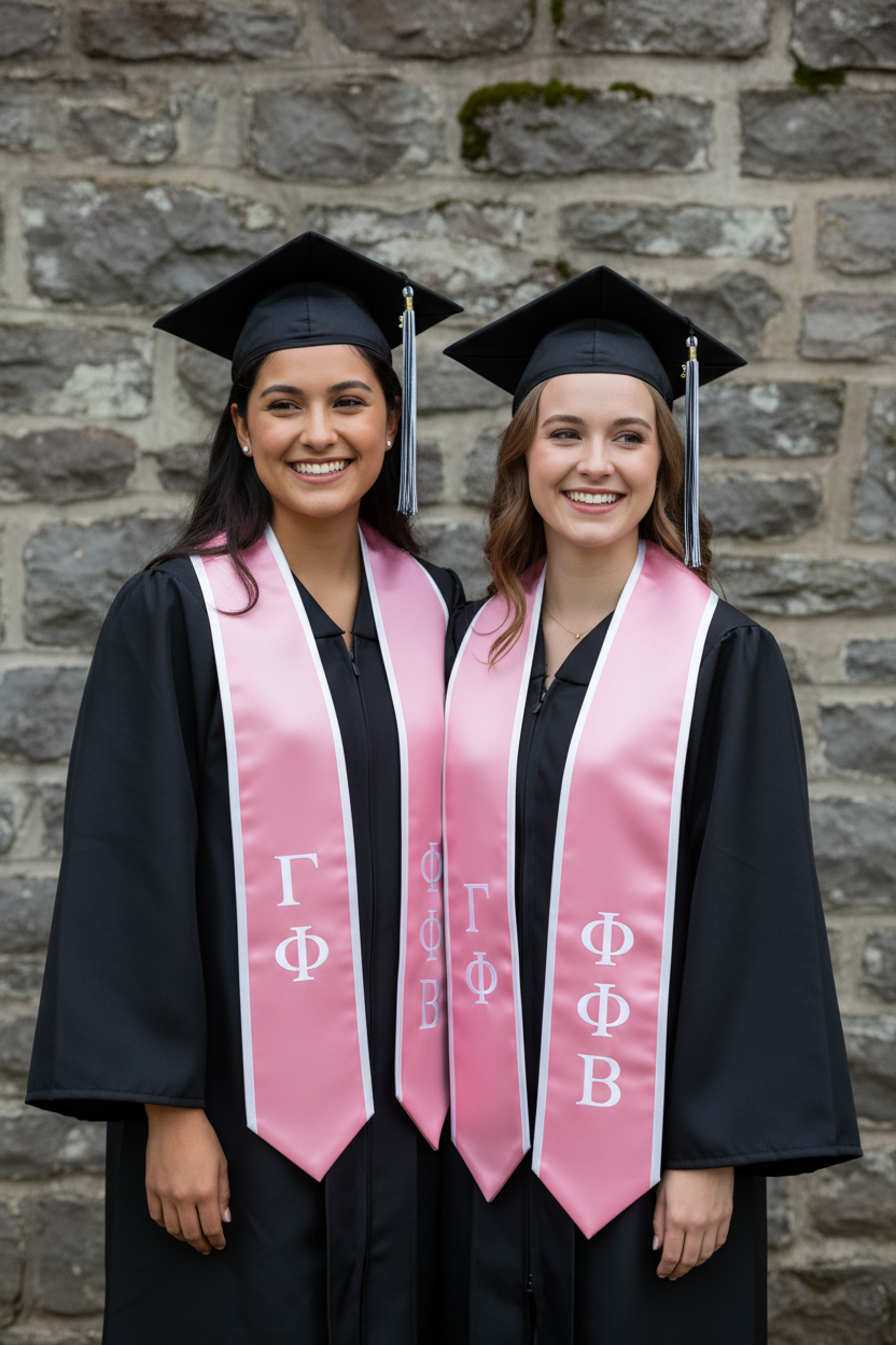 Gamma Phi Beta Greek Lettered Stole