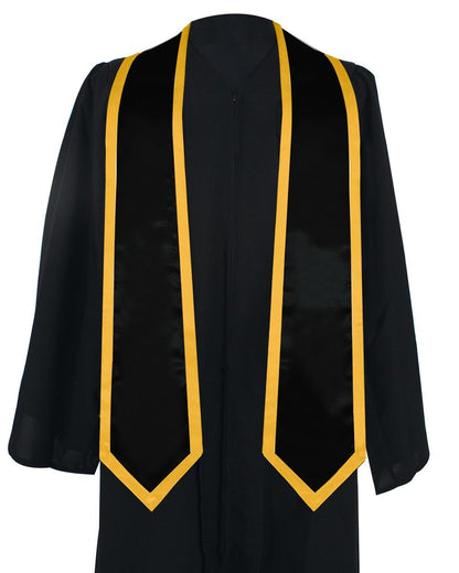 Graduation Stoles Classic End With Trim - 11 Colors Available - Graduation Seller