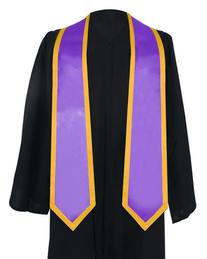 Graduation Stoles Classic End With Trim - 11 Colors Available - Graduation Seller