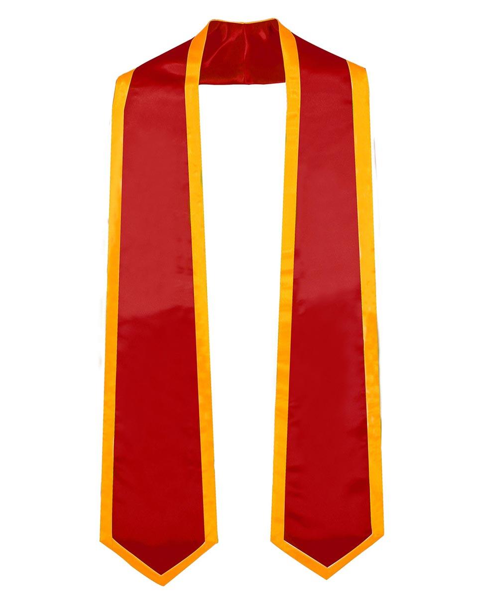 Graduation Stoles Classic End With Trim - 11 Colors Available - Graduation Seller