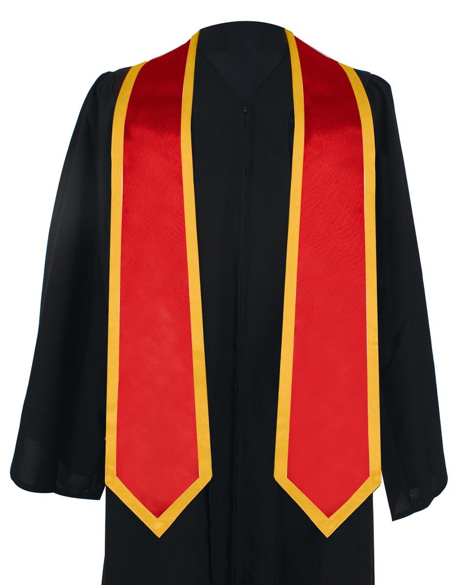 Graduation Stoles Classic End With Trim - 11 Colors Available - Graduation Seller