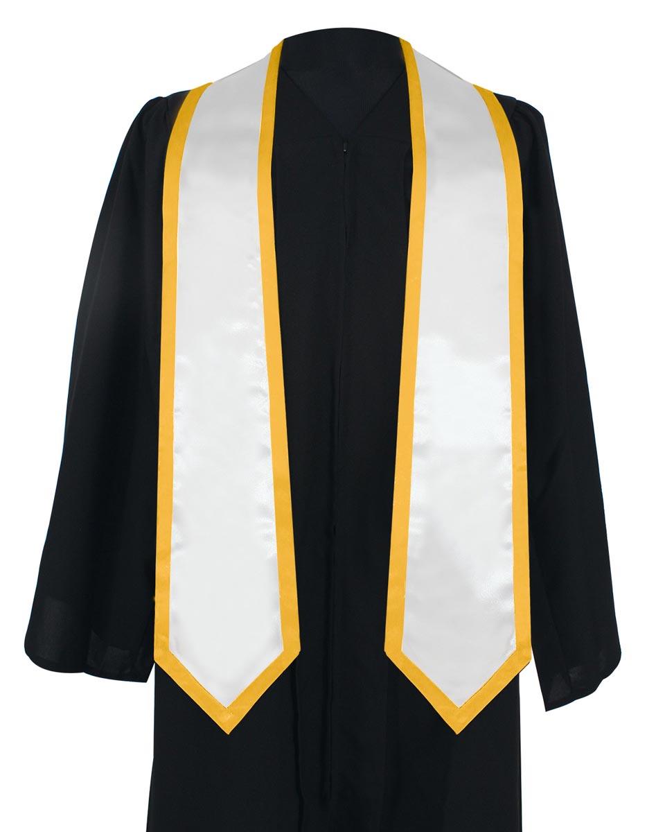 Graduation Stoles Classic End With Trim - 11 Colors Available - Graduation Seller