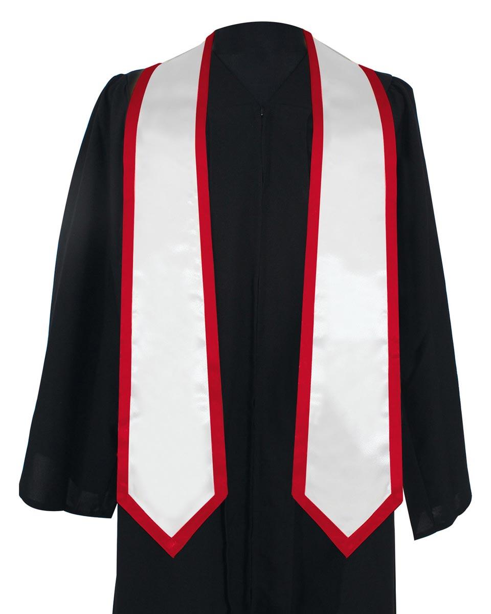 Graduation Stoles Classic End With Trim - 11 Colors Available - Graduation Seller