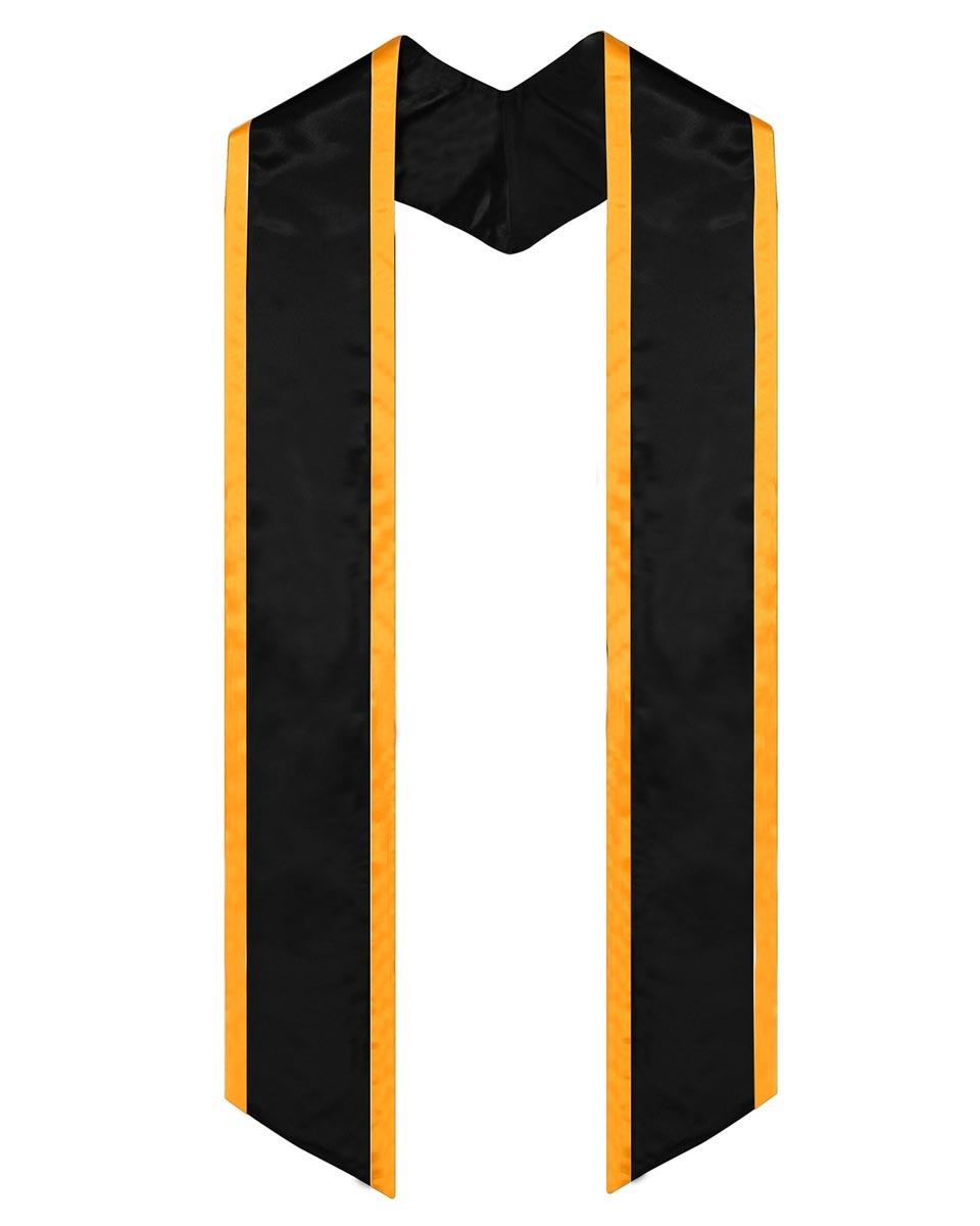 Graduation Stole Angled End With Trim - 11 Colors Available - Graduation Seller