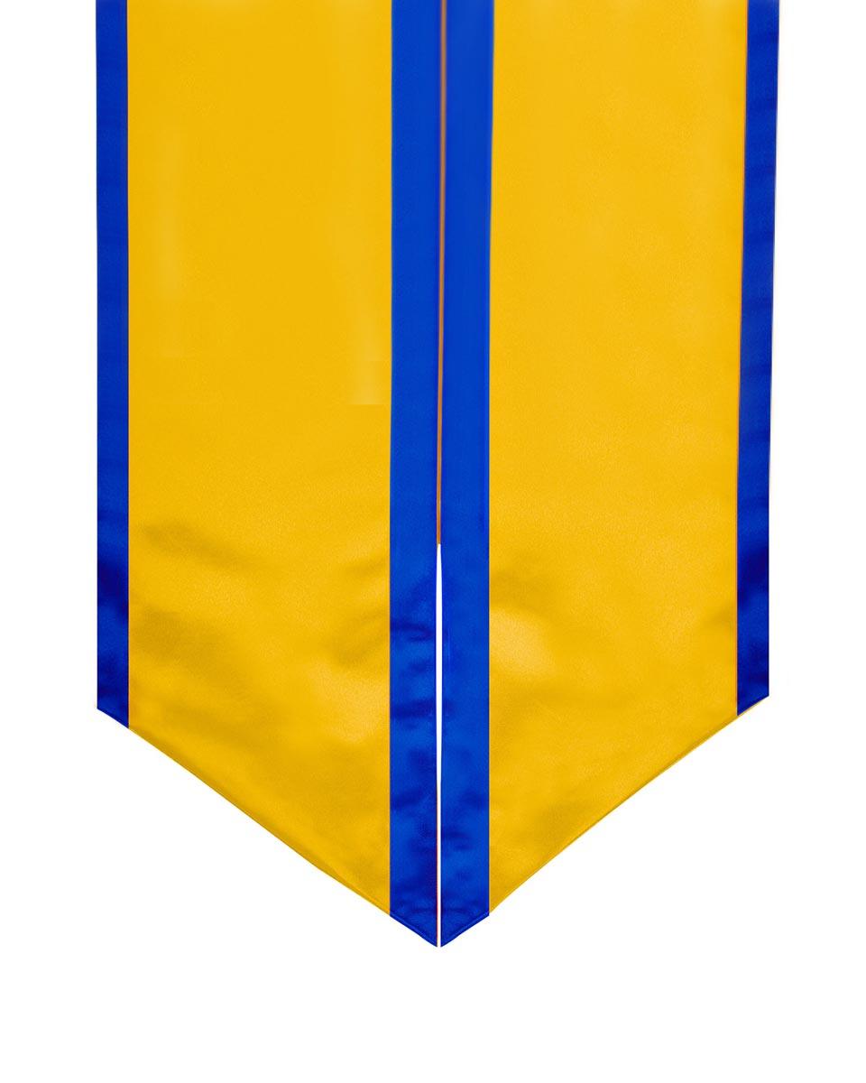Graduation Stole Angled End With Trim - 11 Colors Available - Graduation Seller