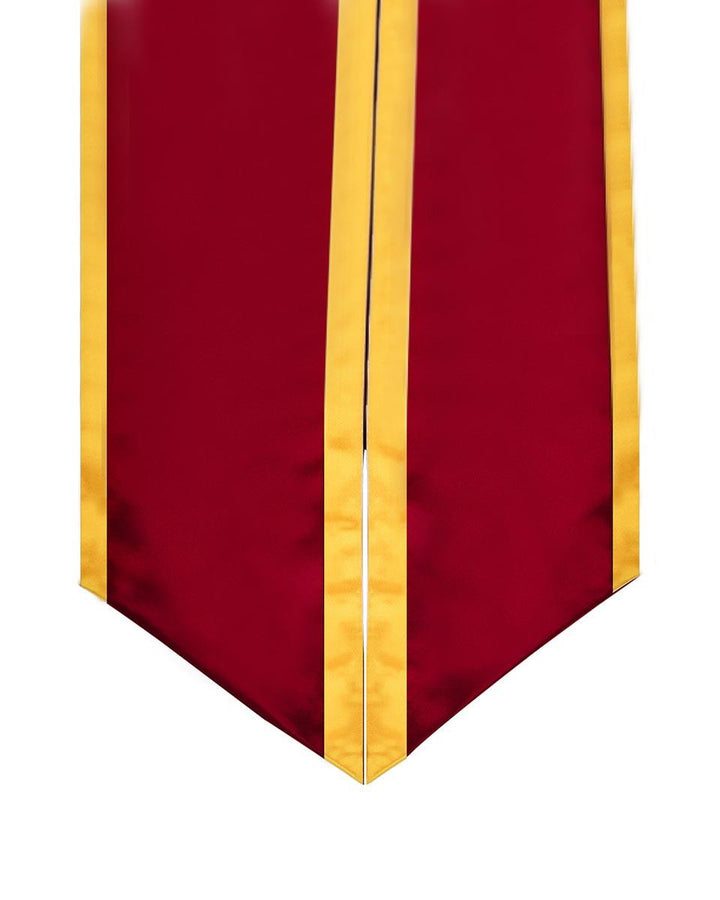 Graduation Stole Angled End With Trim - 11 Colors Available - Graduation Seller