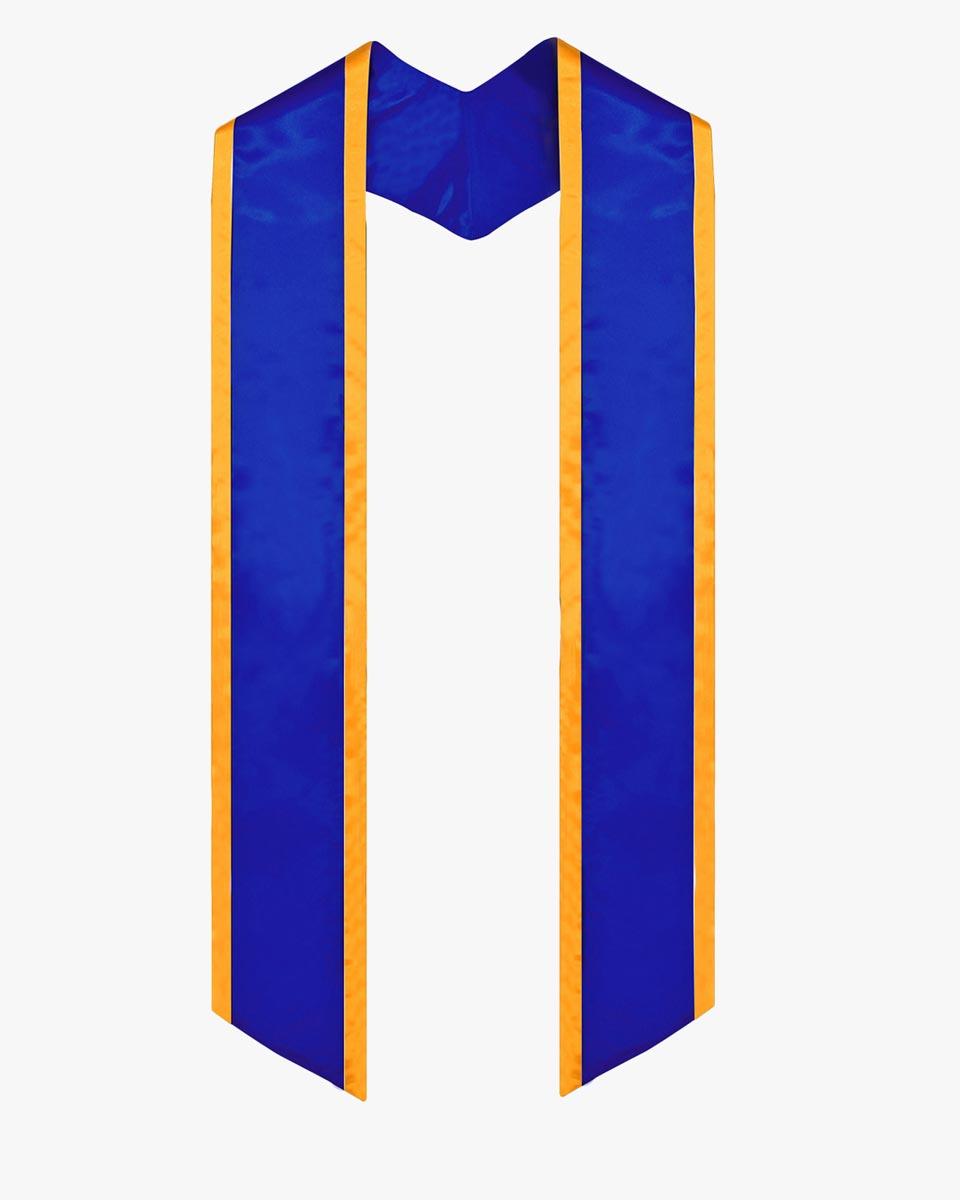 Graduation Stole Angled End With Trim - 11 Colors Available - Graduation Seller