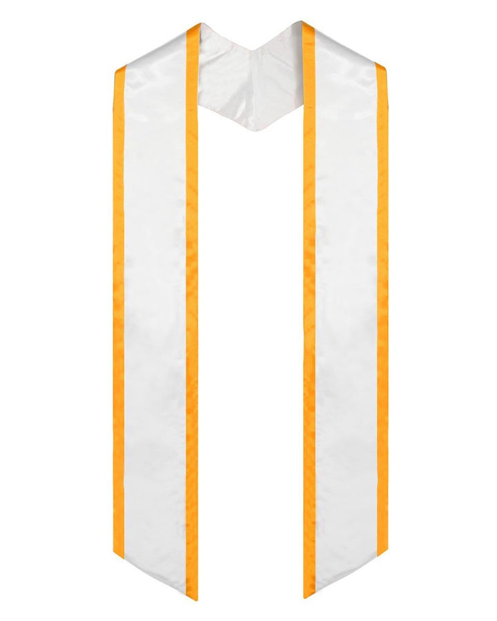 Graduation Stole Angled End With Trim - 11 Colors Available - Graduation Seller
