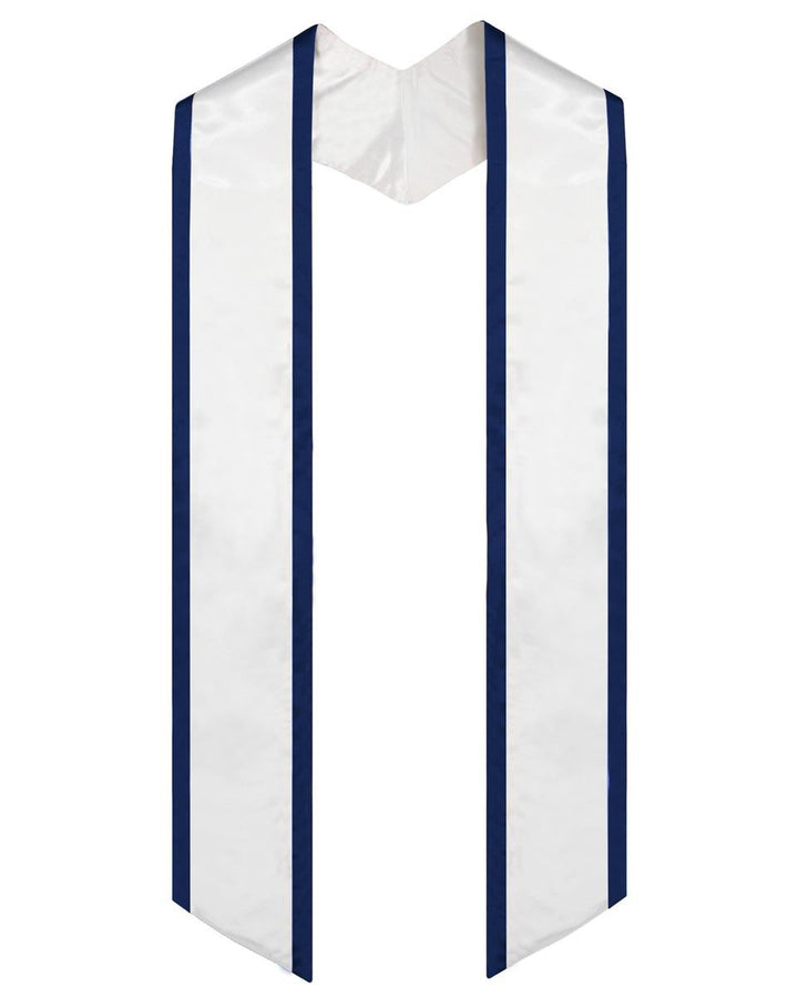Graduation Stole Angled End With Trim - 11 Colors Available - Graduation Seller