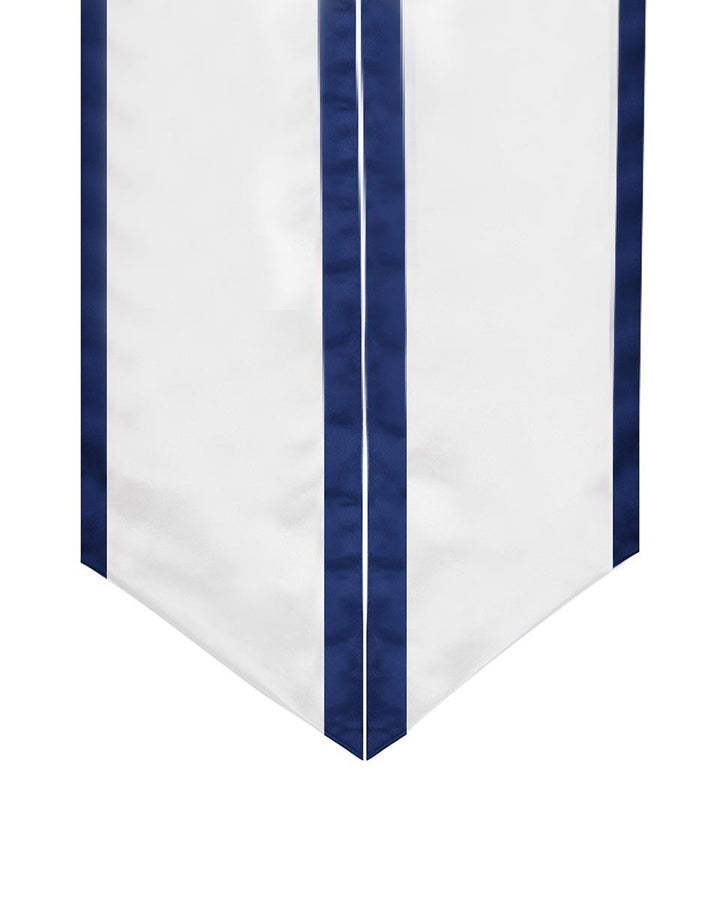 Graduation Stole Angled End With Trim - 11 Colors Available - Graduation Seller