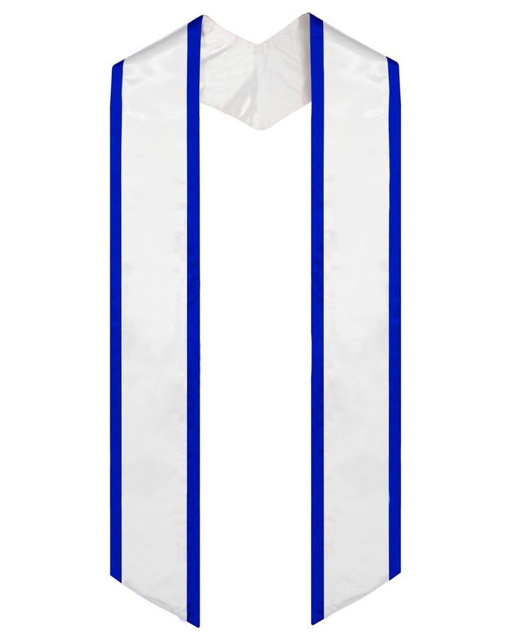 Graduation Stole Angled End With Trim - 11 Colors Available - Graduation Seller