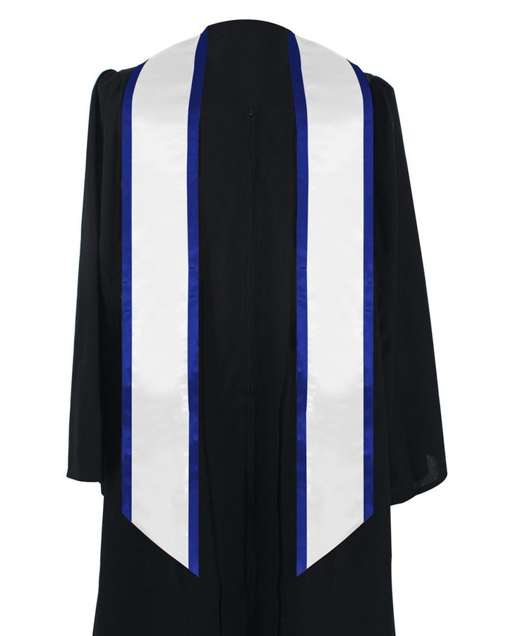Graduation Stole Angled End With Trim - 11 Colors Available - Graduation Seller