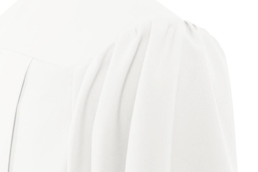 Matte White Junior High/Middle School Gown - Graduation Seller