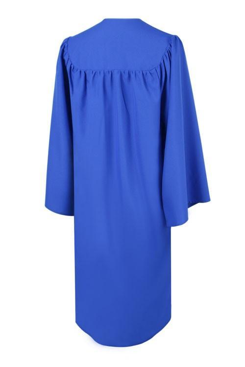 Matte Royal Blue High School Gown - Graduation Seller