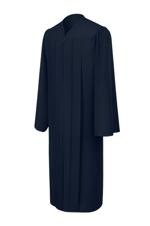 Matte Navy Blue Bachelors Gown - Graduation Seller