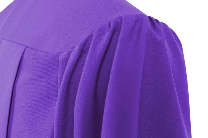 Matte Purple High School Gown - Graduation Seller