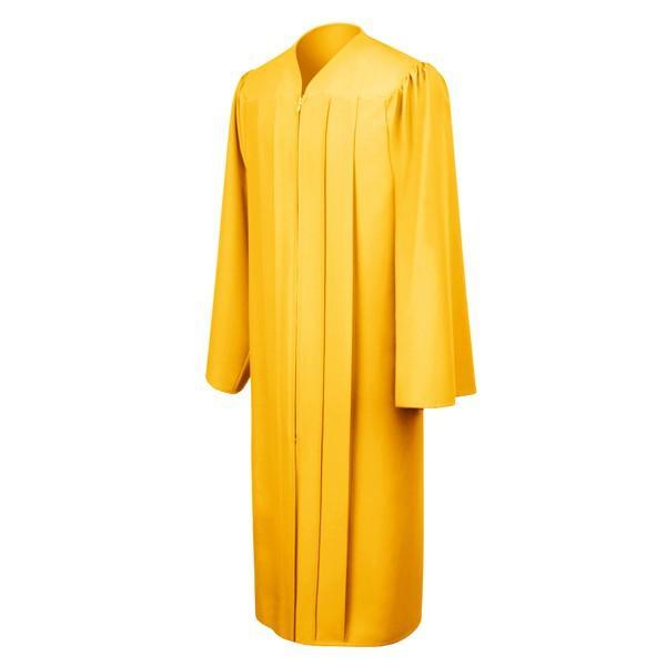 Matte Gold High School Gown - Graduation Seller