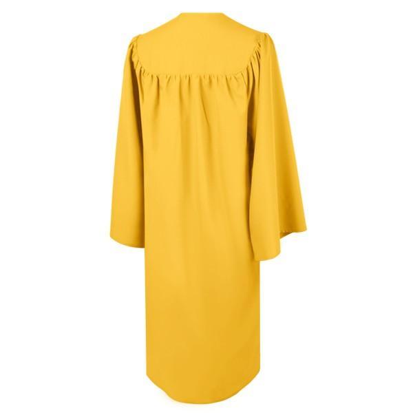Matte Gold High School Gown - Graduation Seller