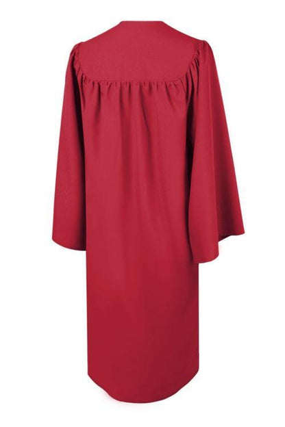 Matte Red Bachelors Gown - Graduation Seller