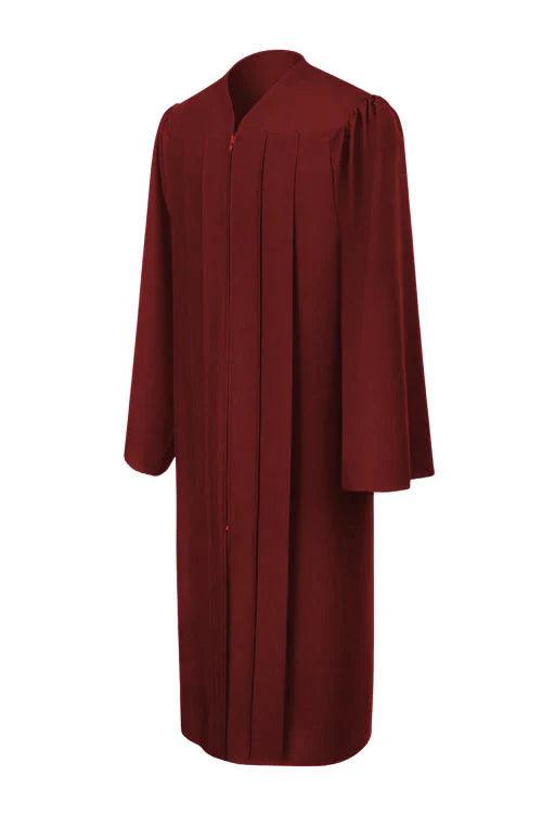 Matte Burgundy Junior High/Middle School Graduation Gown - Graduation Seller