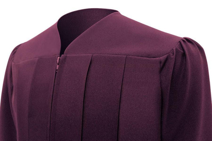 Matte Maroon High School Gown - Graduation Seller