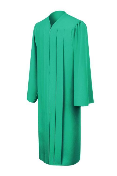 Matte Emerald Green Junior High/Middle School Gown - Graduation Seller