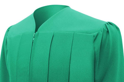 Matte Emerald Green Elementary Gown - Graduation Seller