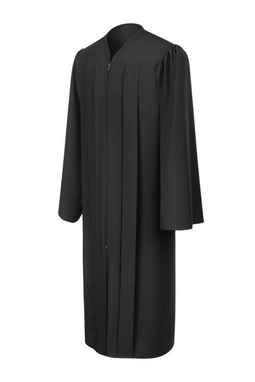 Matte Black Bachelors Academic Gown - Graduation Seller