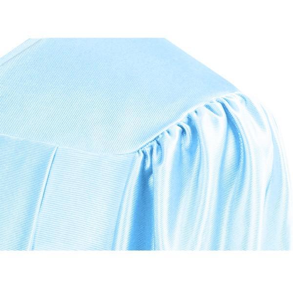 Shiny Light Blue High School Gown - Graduation Seller