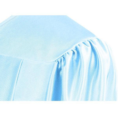 Shiny Light Blue Junior High/Middle School Gown - Graduation Seller