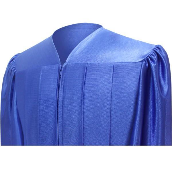 Shiny Royal Blue Junior High/Middle School Gown - Graduation Seller