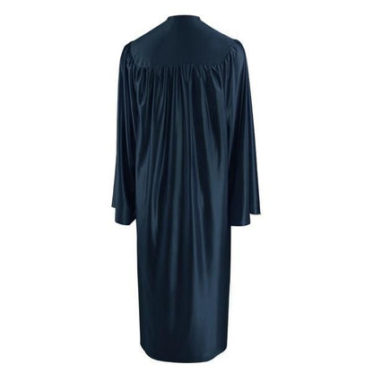 Shiny Navy Blue Elementary Gown - Graduation Seller