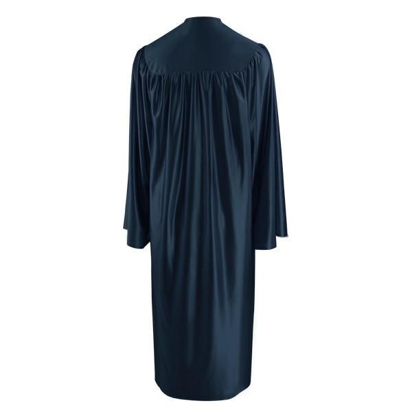 Shiny Navy Blue Junior High/Middle School Gown - Graduation Seller