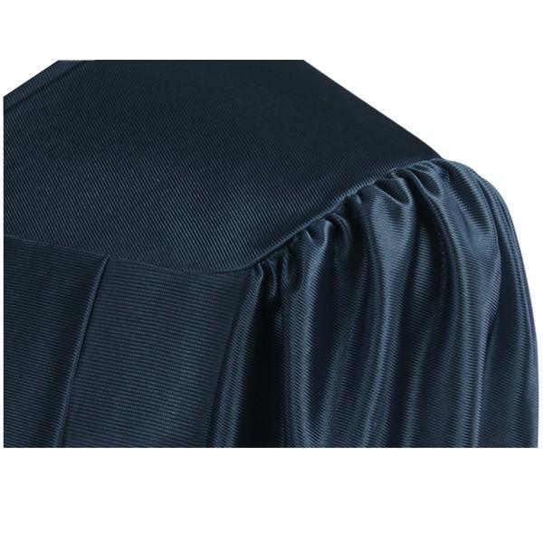 Shiny Navy Blue Elementary Gown - Graduation Seller