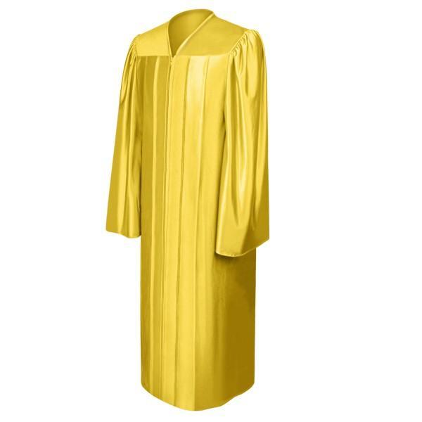 Shiny Gold High School Gown - Graduation Seller