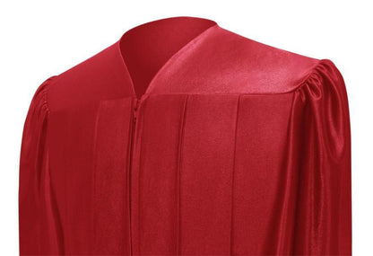 Shiny Red High School Gown - Graduation Seller
