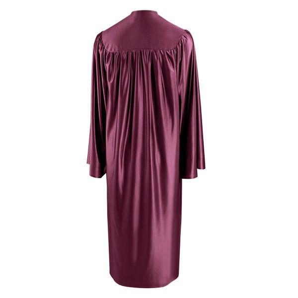 Shiny Maroon Junior High/Middle School Gown - Graduation Seller