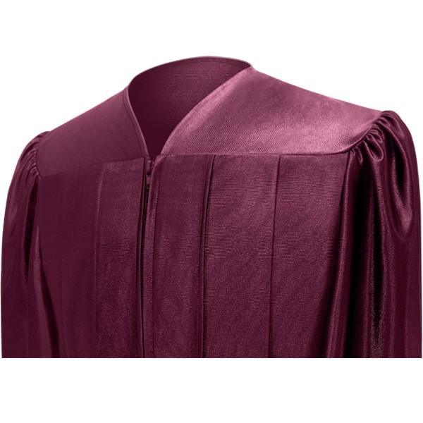 Shiny Maroon Junior High/Middle School Gown - Graduation Seller