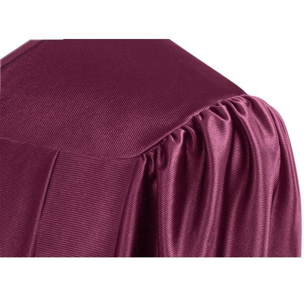 Shiny Maroon Junior High/Middle School Gown - Graduation Seller