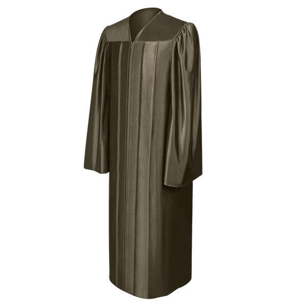 Shiny Brown High School Gown - Graduation Seller