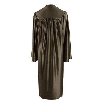 Shiny Brown High School Gown - Graduation Seller