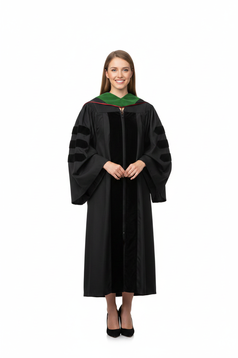 Doctor of Medicine Hood - Red & White model display