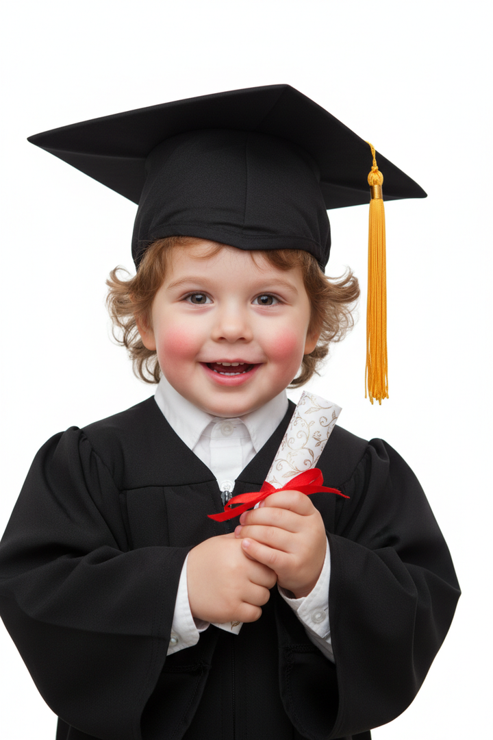 11 Matte Kindergarten/Preschool Cap - Model Shot
