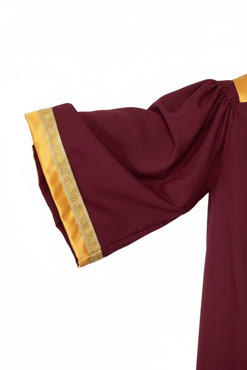 Premium Golden Yoke Lantern Sleeve Choir Robe