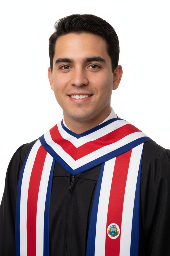 Costa Rica Graduation Stole model display