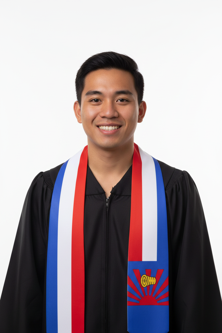 Karen Nation Graduation Stole model display