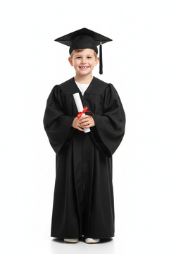 Matte Black Elementary Gown