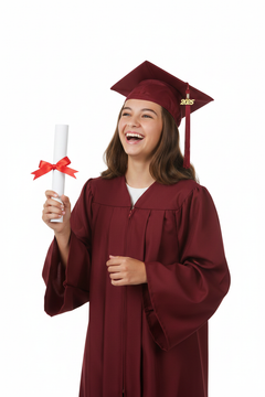 Matte Burgundy Junior High/Middle School Cap & Gown