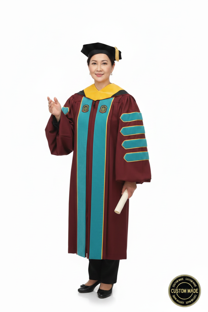 Custom Faculty Regalia Package for University of Texas at Austin model display
