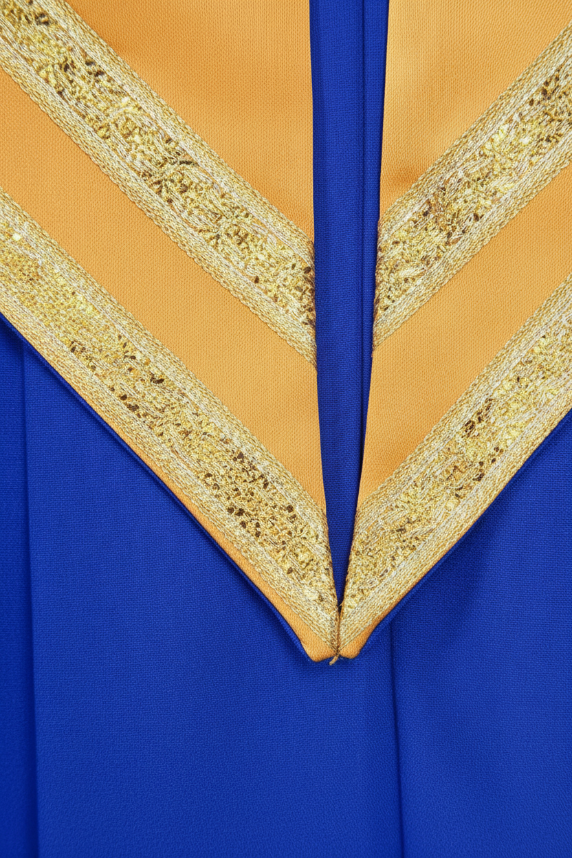 Premium Golden Yoke Lantern Sleeve Choir Robe